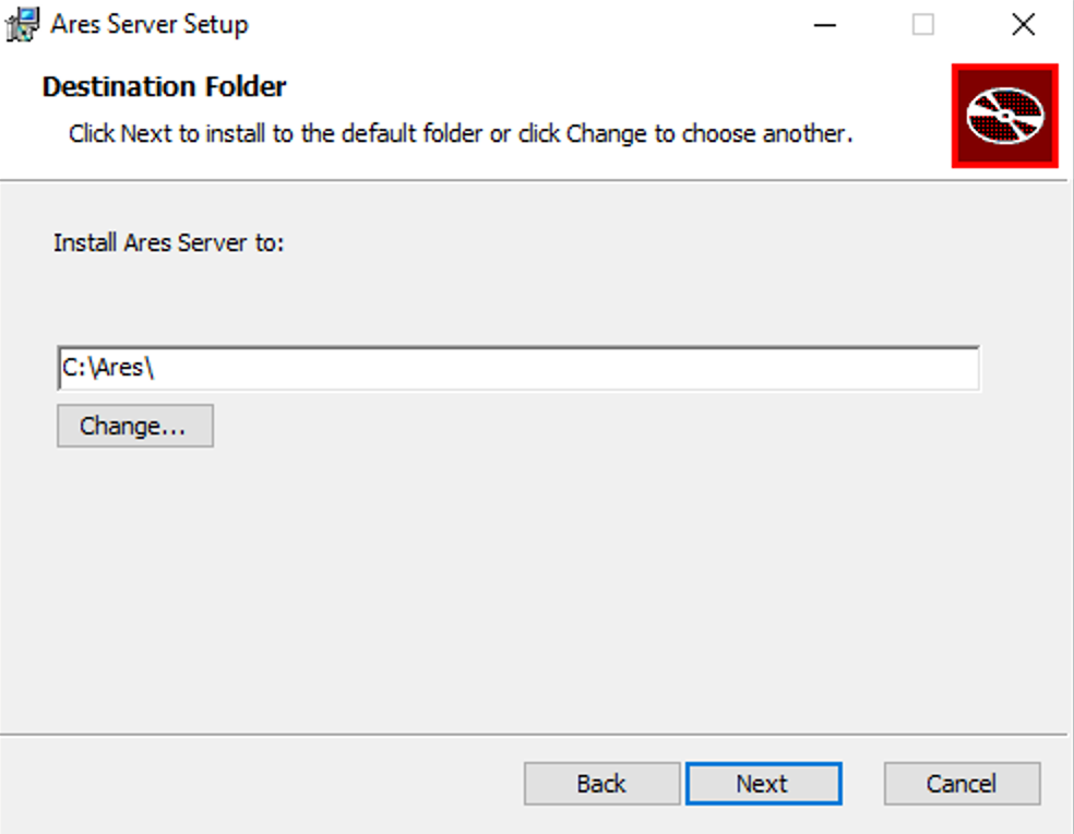 Server installation step 1